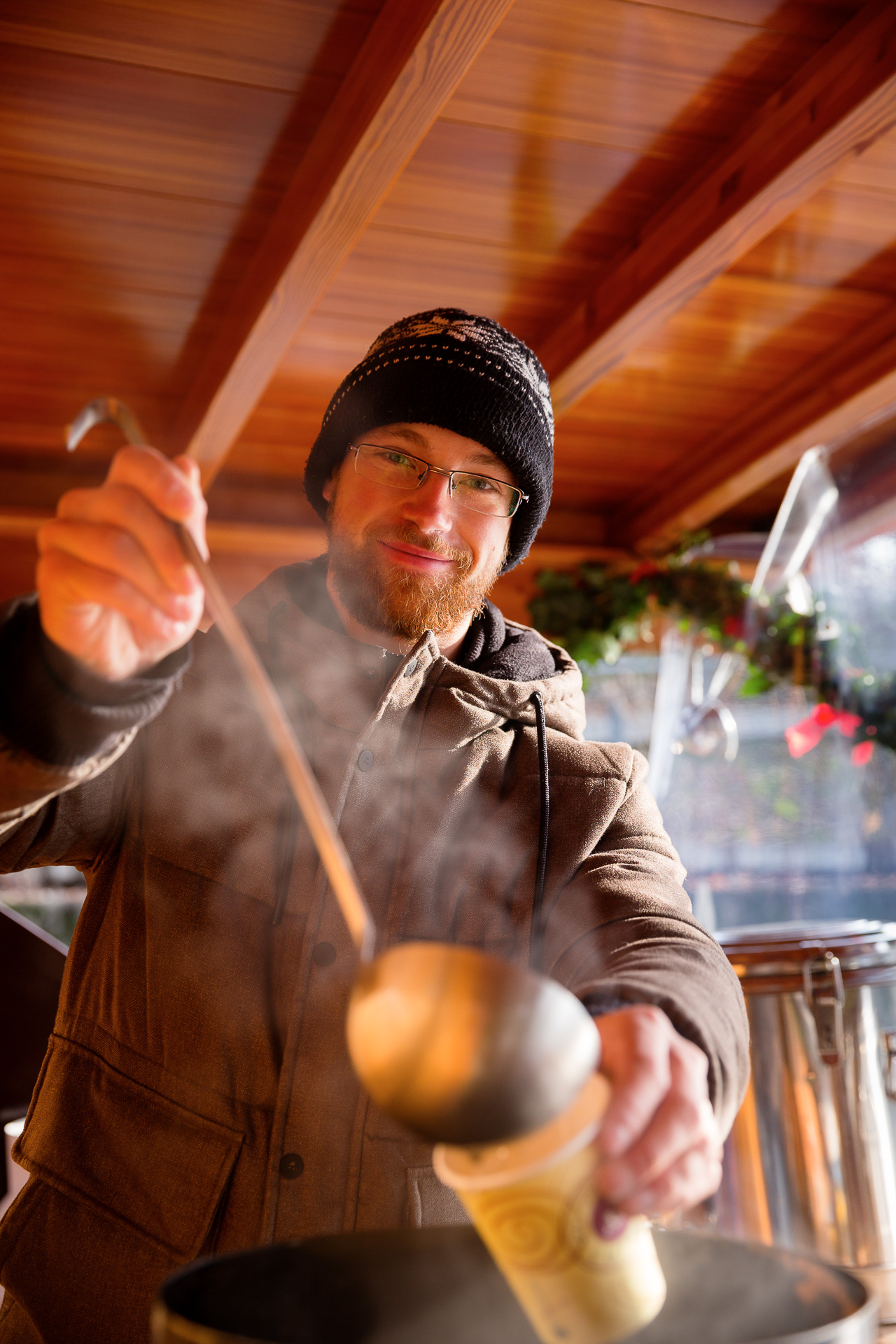 Noch schnell ein Portrait bevor du dich bei einem Glühwein von den winterlichen Temperaturen erholst.