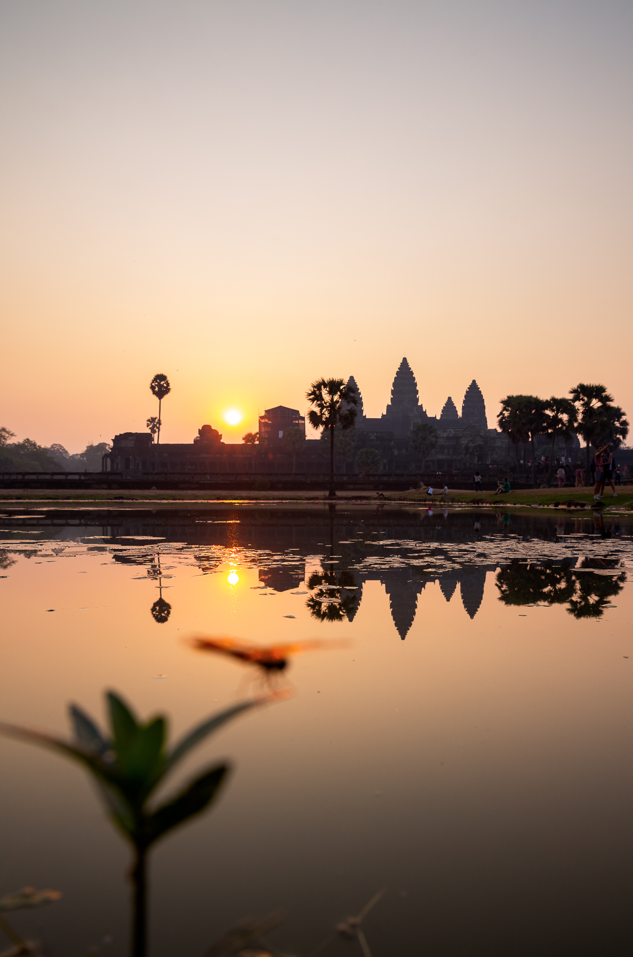 Die FOTOFÜCHSE Wunschorte. Hier wären wir jetzt gerne. Die warme Morgenstimmung in Kambodscha beim Angkor Wat einfangen und dabei genüsslich den viel zu süßen asiatischen Eiskaffee zum Aufwachen schlürfen.