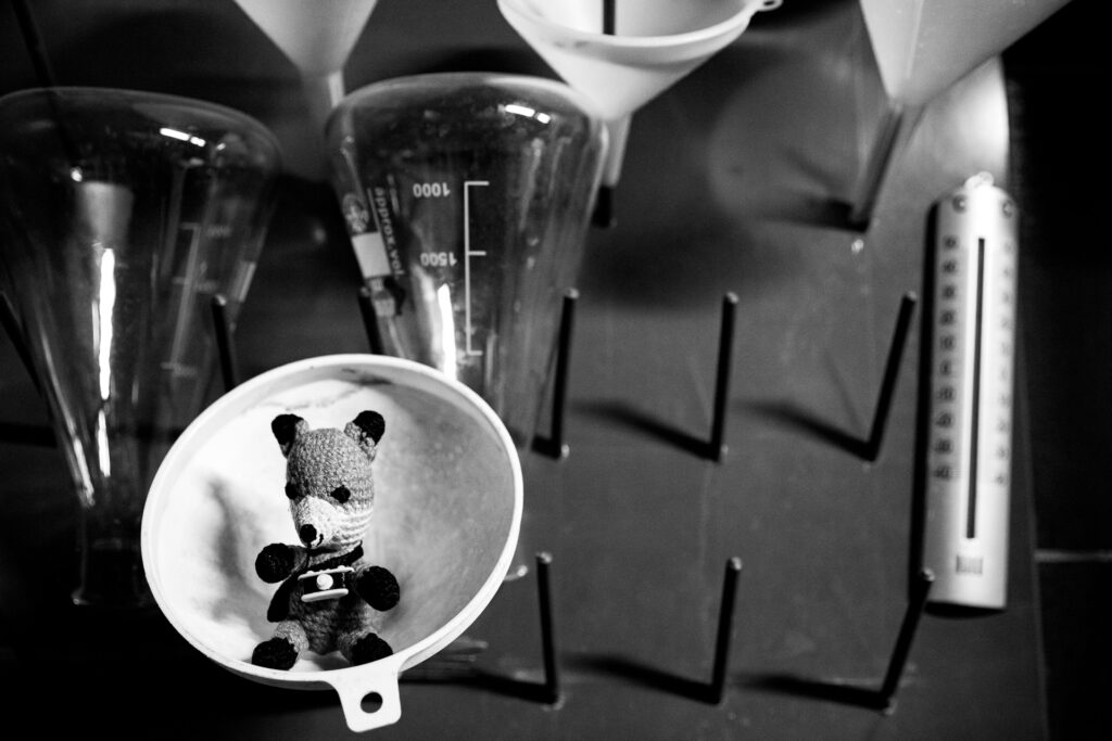 Pack für diesen Fotokurs eine Schürze mit ein, denn einige Chemikalien der Positiventwicklung hinterlassen auf Kleidung bleibende Erinnerungen.