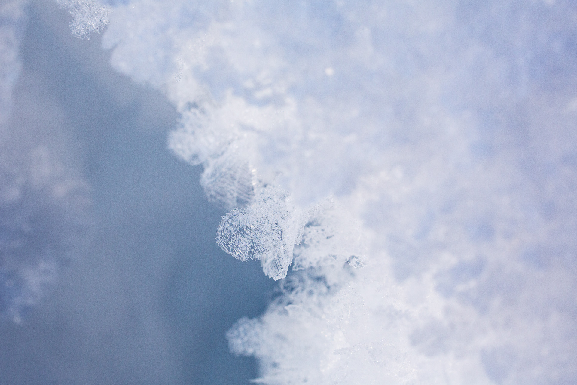 Details mit einer geringen Tiefenschärfe im Schnee fotografieren. Auch das ist mit einem schwachen ND-Filter kein Problem.
