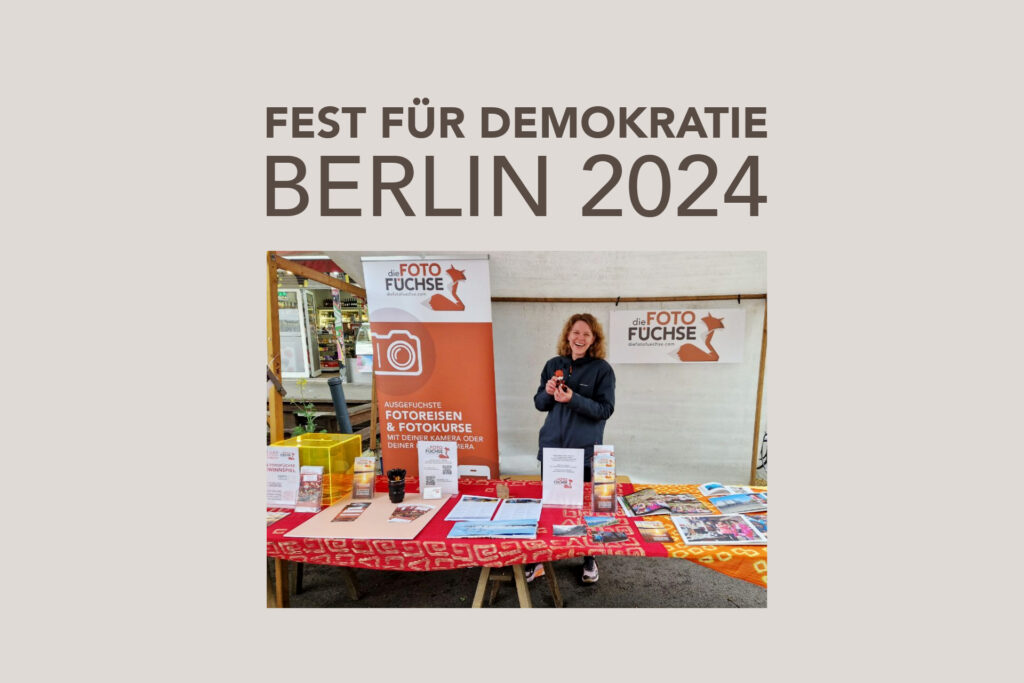 Besuche uns beim Fest für Demokratie und Toleranz und triff DIE FOTOFÜCHSE persönlich. Lass uns gemeinsam Fotografie neu erleben.