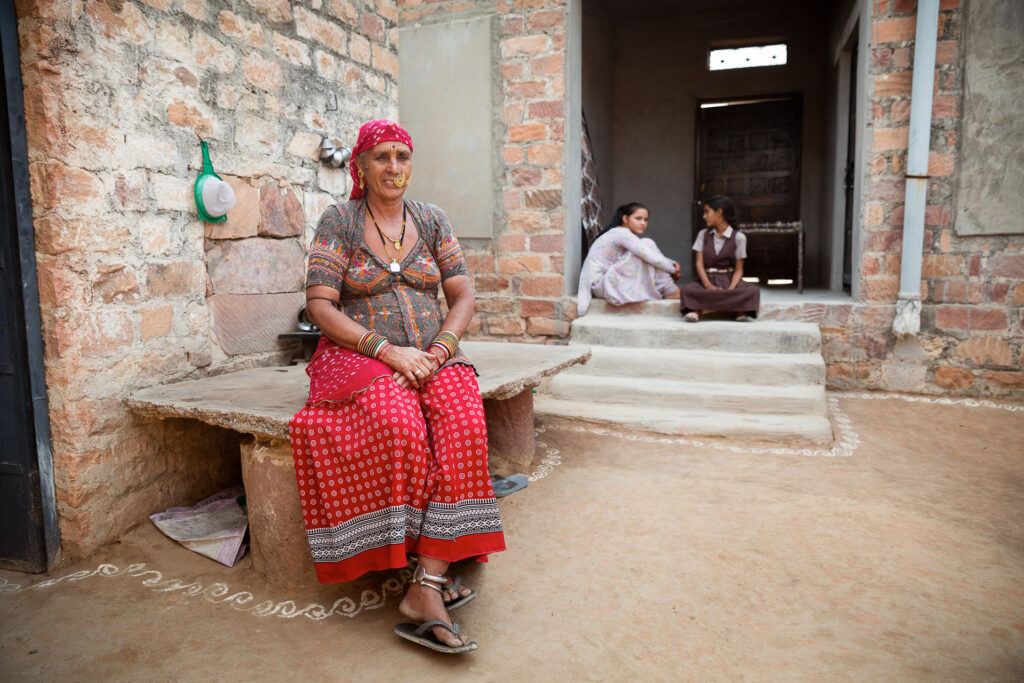 In kleinen Dörfern und Städten fotografieren das Leben am indischen Land.