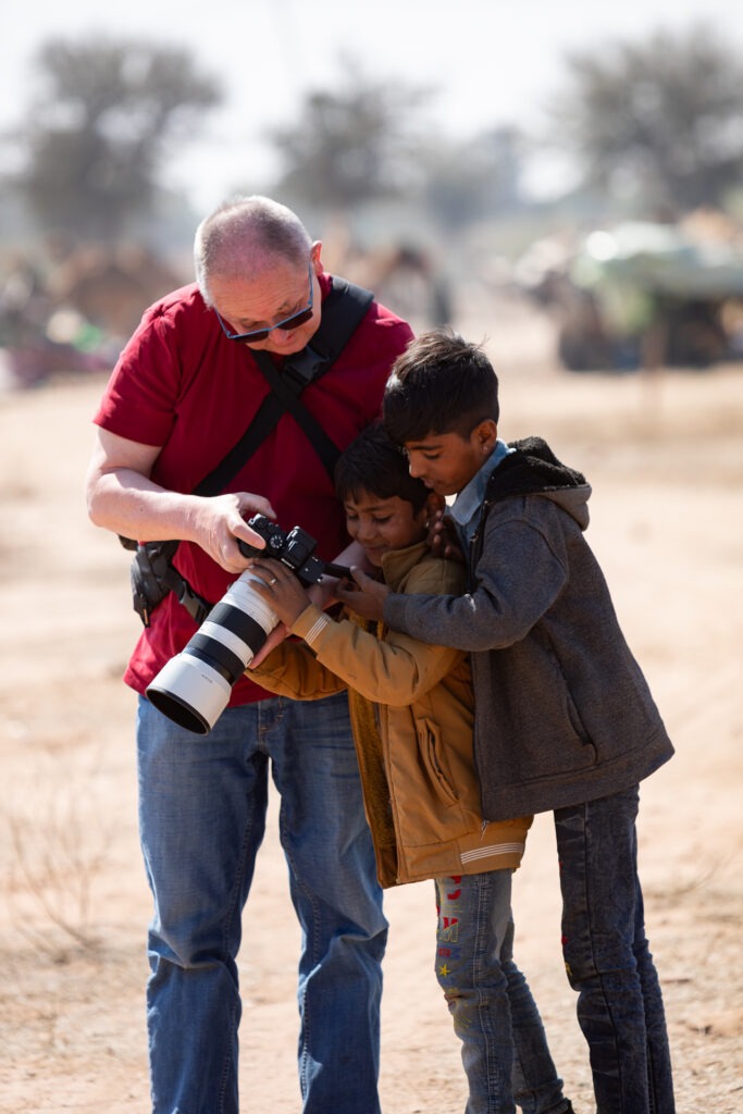 Während unserer Fotoreise in Rajasthan ist natürlich Zeit für Fotobesprechungen eingeplant. Oft auch mit deinen Models.